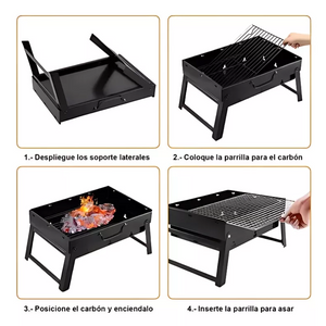 Parrilla Portatil Plegable -  Tu Asado Donde Quiera Que Vayas