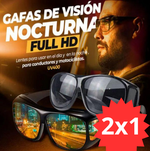 2 x 1 Gafas Polarizadas Alta Visión HD Día y Noche