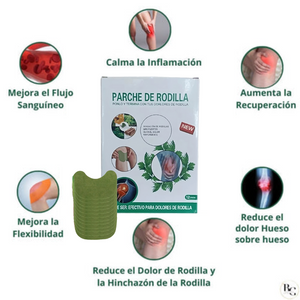 5 x 10 unidades de Parches para el dolor de rodillas + Guía de ejercicios en Casa para Fortalecer Rodilla