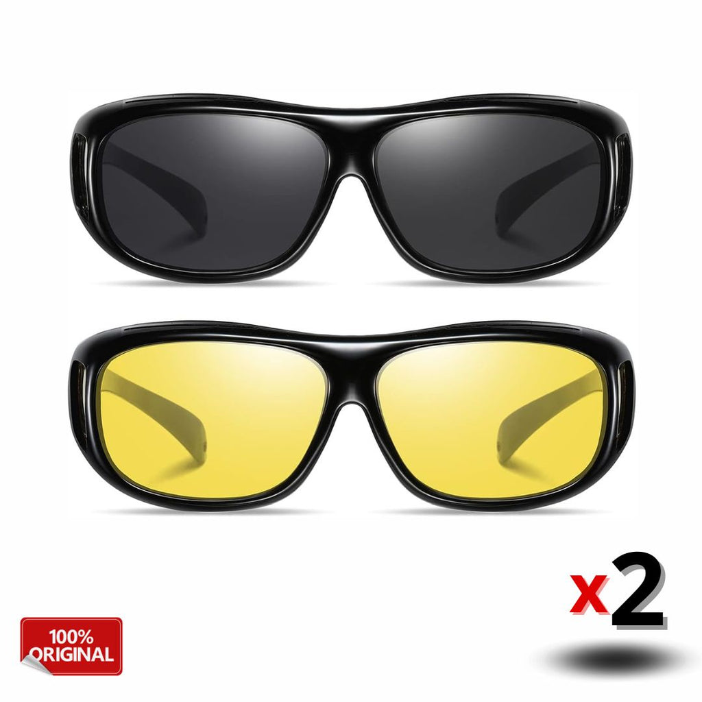 2 x 1 Gafas Polarizadas Alta Vision HD Dia y Noche RapidoShopChile